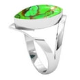 thumbnail image 2 of 925 Sterling Silver Women Jewelry Copper Green Turquoise Ring, 2 of 10