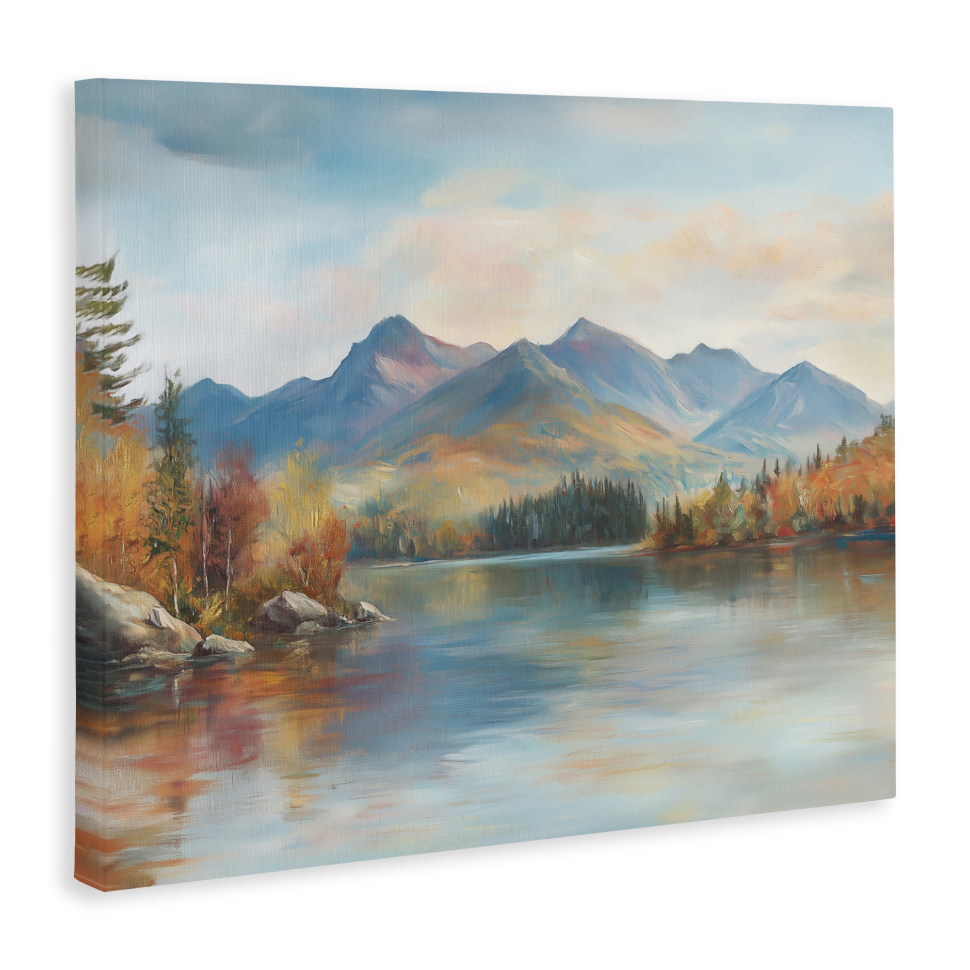 Stupell Industries Rustic Lake Landscape in Fall Canvas Wall Art, design by LSR Design Studio