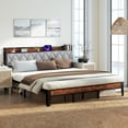 thumbnail image 4 of CONCETTA King Bed Frame, Heavy Duty Metal, Storage Headboard with Charging Station, Noise Free, No Spring Box Required, 1100lbs Capacity, 4 of 8