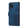 thumbnail image 3 of for iPhone 13 Wallet Case, Pattern PU Leather Purse Phone Case with [Credit Card Slots] [Wrist Strap] Flip Stand Shockproof Full Body Protective Cover for iPhone 13, Blue, 3 of 10