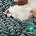 thumbnail image 4 of Manta Bedsure Sherpa, tamaño doble, 150 x 200 cm, color verde oscuro, 4 of 6