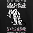 thumbnail image 3 of CafePress - Im Telling You Im Not Great Dane My Mom Sa Pajamas - Women's Short Sleeve Print T-Shirt and Pants Dark Cotton Pajama Set, 3 of 7