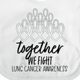 thumbnail image 4 of Inktastic Together, We Fight Lung Cancer Awareness Boys or Girls Baby Bib, 4 of 4