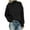 Black, variant on Sweater for Women Turtleneck Long Sleeve Solid Pullover Fashion Top Winter Casual Loose Fit Blouse