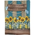 thumbnail image 2 of Christian Religious Bible Verse Scripture Prayer God Says You Are Sunflower Plush Throw Blankets Fleece Blanket For Couch Bed Warm Throw Blanket For Women Men Boy Girls Gift Living Room Decor, 2 of 6