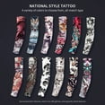 thumbnail image 5 of 1PCS 2024 New Men Long Fake Warmers Summer Tattoo Sleeves Sun Protection Cover Outdoor Gloves Driving Ice Silk Arm Sleeves Women, 5 of 9