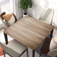 thumbnail image 2 of Square Tablecloth Wood Grain Fitted Table Cover Wipe Clean Cloth Wooden Plank Tablecloths with Elastic Edge Waterproof Polyester Cloths for Indoor Outdoor, Fit for 32"x32" Tables, Style-3, 2 of 4