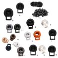 thumbnail image 3 of Kearding Pack of 50 Clothes Elastic Ropes Shoelace Spring Sewing Buckles Jacket Hooded End Clamp Loaded Stopper Toggle Backpack Lock Artesanía Tipo 13, 3 of 6