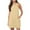 Yellow, variant on Timegard Eyelet Dresses for Women Round Neck Sleeveless Comfy Slim Solid Color Casual Summer Dresses