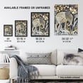 thumbnail image 3 of Artery8 Elephant Flowers Artwork Quirky Floral Folk Art Living Room Extra Large XL Wall Art Poster Print, 3 of 5