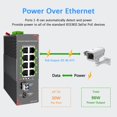 thumbnail image 3 of Conmutador PoE Gigabit industrial Lynxcel de 8 puertos y 96 W con SFP, 3 of 9