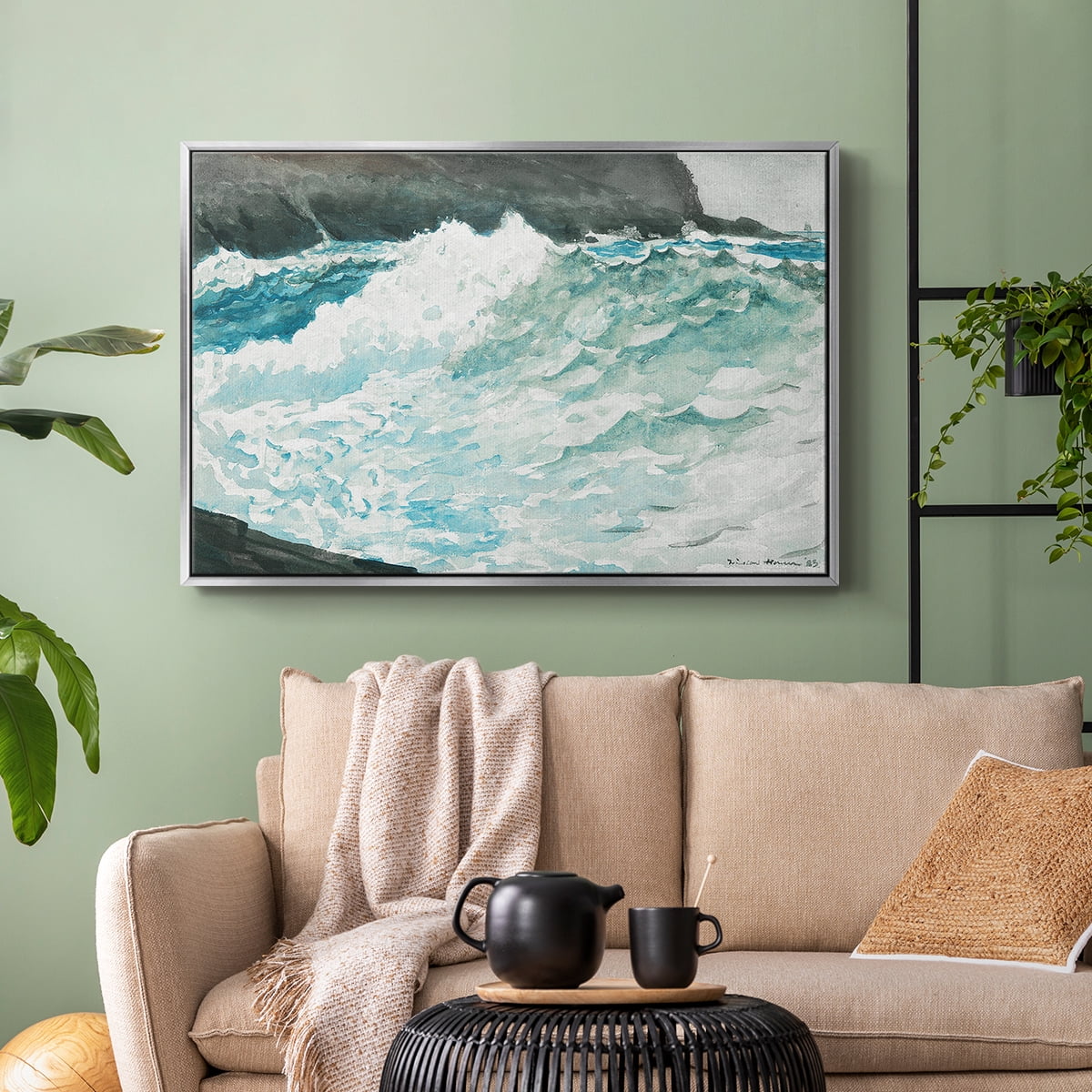 Vintage Landscape-CXXXV By Wexford Home Framed in Silver Wood Gallery Wrapped Canvas 17 in. x 25 in.