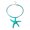 B, variant on Unique Sea Theme Clavicle Chain Bold Sea Star Neck Jewelry Bohemian Necklace for Casual Outfit Holiday Wear