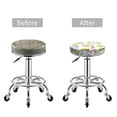 thumbnail image 5 of Round Bar Stool Seat Covers, Happy Avocado (2) Elastic Round Chair Cover Stool Seat Slipcover Bar Stool Cushions Round Pad for 12-14 inch, 5 of 7