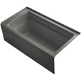 thumbnail image 1 of Kohler K-1122-Ghra Archer 60" Three Wall Alcove Acrylic Air Tub - Grey, 1 of 4