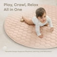 thumbnail image 4 of Comfy Cubs Premium Play Mat, Round (Medium) 48" - Kids & Toddler Play Mat Non-Slip Bottom - Blush, 4 of 7