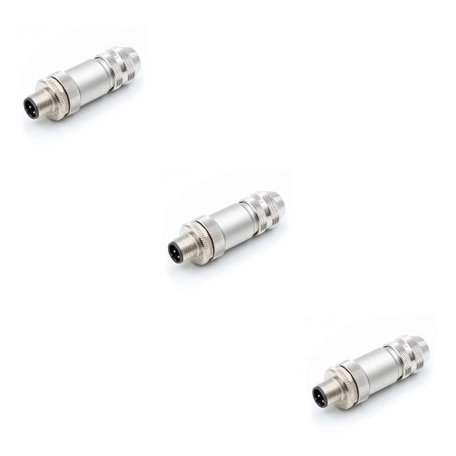 Speravity Conector de aviación a prueba de agua IP67, máquina de terminal de cobre Ethernet aislante, fabricación de 5 conectores pin Mannelijk 3piezas Speravity CBP230437