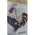 thumbnail image 6 of 4th of July Patriotic Metal Rooster, USA Flag Shape Chicken Sculpture Decor, Independence Day White Red Blue Chicken Decor for Lawn Patio Backyard Stake Coop Kitchen on Clearance, 6 of 6