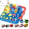 thumbnail image 4 of Para niños, vagones de juguete, pistas de carreras, coches de aventura, juguetes preescolares para niños Estilo 5 con 3 coches, 4 of 6