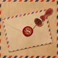 1 pc Seal Stamp Set Golden Tone Sealing Stamp Solid Brass Head with ...
