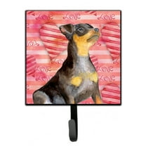 Miniature Pinscher 2 Love Leash or Key Holder Red