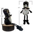 thumbnail image 2 of Admired by Nature 20" Sitting Halloween Gnome Reversible Sequin Color Black/Gold20"-Black, 2 of 7