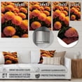 thumbnail image 4 of Designart "Yellow Peach Mums In Bloom Warm Palette" Floral Metal Wall Decor, 4 of 5