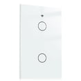 thumbnail image 1 of TUYA Smart Light Interruptor Cuenta regresiva Teléfono Móvil Lámpara de control remoto Interruptores de la sala de estar Inicio Suministros Inteligentes Suministros US Blanco 2-Gang sidaley HA011723-02, 1 of 7