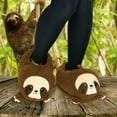 thumbnail image 2 of Funziez! - Sloth Slippers - Animal Slippers Novelty House Shoe (Brown, Large), 2 of 6