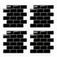 thumbnail image 1 of 4X Pegatinas de Pared 3D Ladrillo Papel Pintado Azulejo para Cocina Baño Protector Contra Salpicaduras Tía-Loseta Decoración del Hogar 30X30cm, 1 of 5