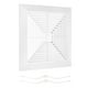 thumbnail image 1 of Cubierta de Ventilador de Extracción de Baño Uxcell, Rejilla de Ventilación de Plástico ABS Color Blanco 14 x 14 Pulgadas, 1 of 7