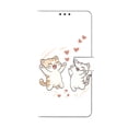 thumbnail image 2 of Case For iPhone 12 Pro Max Crystal Material Painted Pattern With Multi-Card Holder Bills Slot, PU Leather Magnetic Wallet Case,White,For iPhone 12 Pro Max, 2 of 6