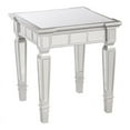 thumbnail image 1 of Meubles SEI Glenview Table de Chevet Carrée en Bois Miroir en Argent Mat, 1 of 3