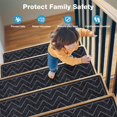 thumbnail image 3 of Alfombra antideslizante Stair Treads DK177, 20 x 76 cm, 15 unidades, color negro, 3 of 8
