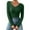 Green, variant on Women Autumn And Winter V Neck Casual Knitted Long Sleeved Pullover Thermal Top Thermal under Wear,G One Size