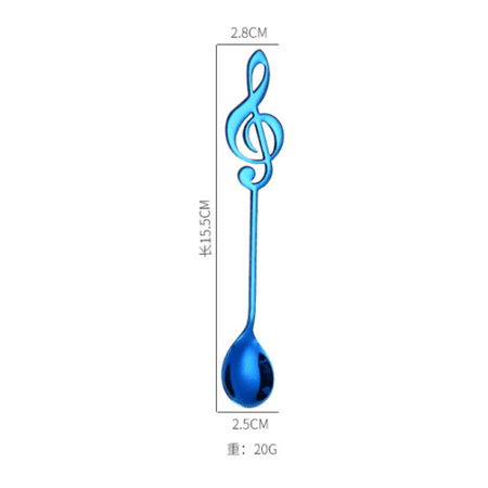 

Stainless Steel Musical Note Dessert Spoon Coffee Tea Coffee Spoon Tableware