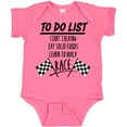 thumbnail image 3 of Inktastic To Do List Funny Racing for Baby Boys or Girls Baby Bodysuit, 3 of 5