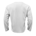 thumbnail image 5 of QHFBli Men's Striped Crewneck Sweatshirt Men's Long Sleeve Crew Neck Casual Pullover Holiday Shirt Soft Comfortable Tops for White XL, 5 of 6