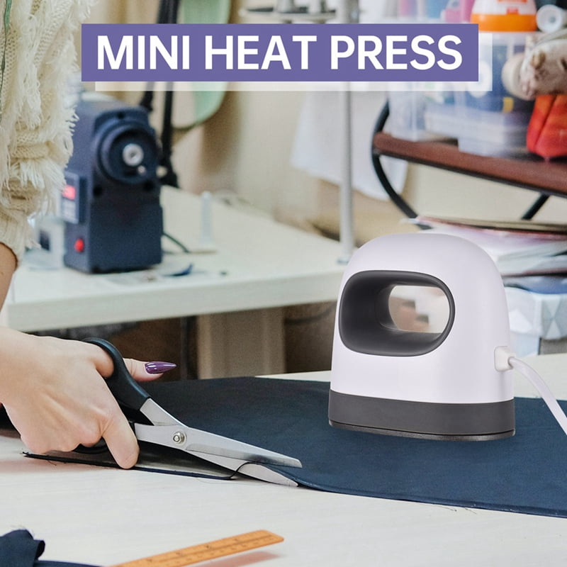 Katigan Mini Heat Press Machine T-Shirt Printing Easy Heating Transfer Press Iron Machines for Clothes DIY Home,US Plug