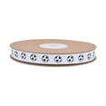 thumbnail image 1 of AMLESO Soccer Ribbon 18.2M Long Sports Design for Party Decor Gift Packaging Crafts White, 1 of 8