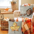thumbnail image 2 of Fall Pillow Covers 18x18 Inch Set of 4 Fall Football Pumpkin Maple Leaf Throw Pillowcase Holiday Home Decor Sofa Bedroom Cushion Case Outdoor Indoor Decorations, 2 of 6