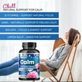 thumbnail image 6 of Natural Calm, Unwind & Relax Support - Ashwagandha, GABA, Magnesium, L-Theanine & More - Natural Focus, Energy & Immune Support - Nature's Non-GMO, Vegan, Gluten Free, Bottled in USA - 120 Capsules, 6 of 10