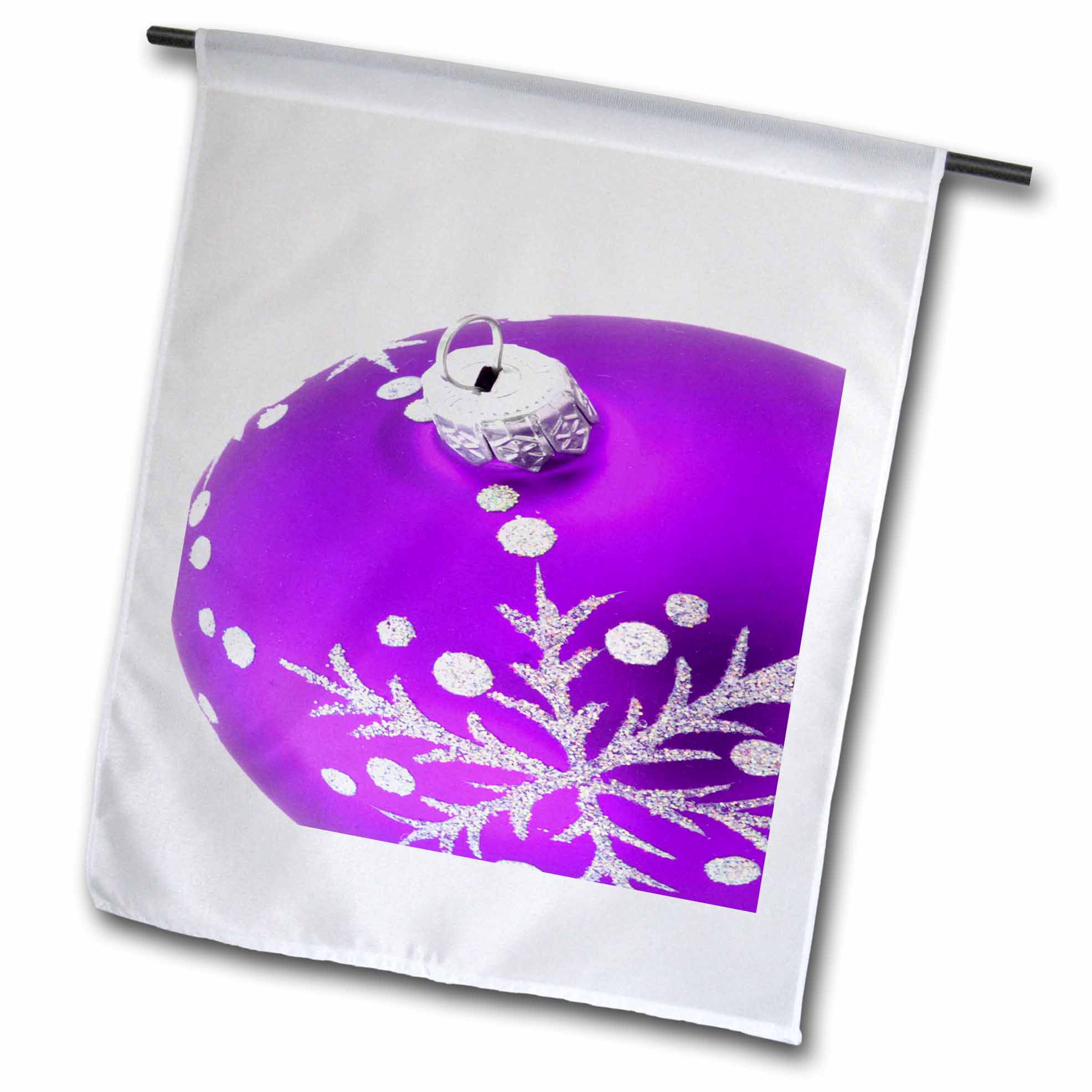 3dRose Purple Christmas Bauble Garden Flag 12 By 18 inch Walmart
