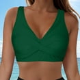 thumbnail image 2 of gdxvjhbj Women Underwire Bikini Top - Push Up Swim Top Only Bra Padded Swimsuit Tops 2025 Bathing Suit Tops (Green,M), 2 of 9