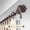 Mahogany, variant on Central Design 100-14-282 1 in. Harrison Curtain Rod with 28 to 48 in. Extension, Black