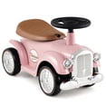 thumbnail image 1 of Gymax Voiture Pousse-Pousse pour Enfants Style Vintage Voiture Glissante à Propulsion par les Pieds avec Volant Rose, 1 of 10
