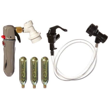 Dispenser Lock - Co2 Keg Charger with Ball Lock Connection, Picnic Faucet Dispenser, and 3 Co2...