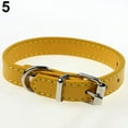 thumbnail image 3 of UDIYO Faux Leather Pure Color Cute Dog Pet Cat Puppy Collar Neck Adjustable Buckle, 3 of 7