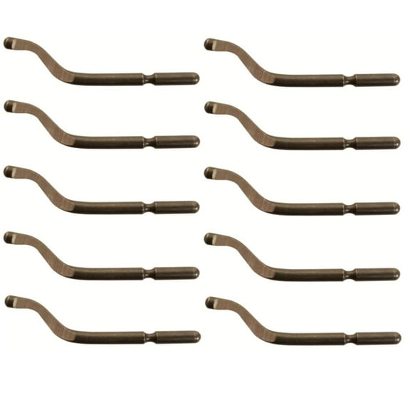 Shaviv 29034 E100 Heavy Duty High-Speed Steel Deburring Blades Pack of 10