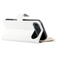 thumbnail image 4 of For iPhone Air 6.5" Splicing Multi Card Slots/Pocket Zipper Wallet Strong Magnetic Attachment/Closure,  PU Leather Flip Wallet Case With Hanging Rope,White,For iPhone Air, 4 of 6